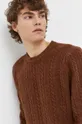 brązowy Abercrombie & Fitch sweter