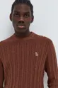 brązowy Abercrombie & Fitch sweter z domieszką wełny