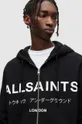 Βαμβακερή μπλούζα AllSaints UNDERGROUND μαύρο