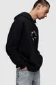 Βαμβακερή μπλούζα AllSaints MG079Z TIERRA OTH HOODY μαύρο