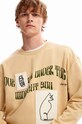 Одяг Бавовняна кофта Desigual 23WMSK07 SWEAT_JESUS 23WMSK07 бежевий