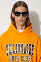 Bavlnená mikina Billionaire Boys Club VARSITY LOGO POPOVER HOOD B23328 oranžová