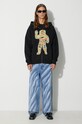 Хлопковая кофта Billionaire Boys Club HEAT MAP STANDING ASTRO ZIP THROUGH HOOD B23333 чёрный AW23