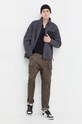 Hollister Co. hanorac fleece KI322.3174.900 gri AW23