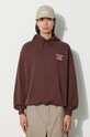 Abbigliamento Drôle de Monsieur felpa in cotone Le Hoodie Slogan C.HO101.CO001.WN marrone