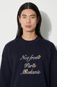 Drôle de Monsieur maglione in lana La Maille Slogan r Fleu C.PO133.WO007.NY blu navy