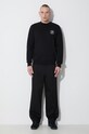 Daily Paper bluza bawełniana Circle Sweater 1000113 czarny AW23