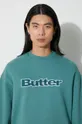 Butter Goods bluză Cord Logo Crewneck Sweatshirt De bărbați
