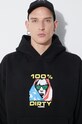 PLEASURES bluza Dirty Hoodie P23SY001 czarny
