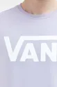 μωβ Βαμβακερή μπλούζα Vans