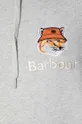 Pamučna dukserica Barbour x Maison Kitsune Fox Head Hoodie