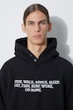 Βαμβακερή μπλούζα Engineered Garments Raglan Hoodie 23F1B021.NP098 μαύρο