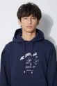 Bavlnená mikina Ader Error Caner Logo Hoodie BMADFWHD0102 tmavomodrá