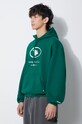 Pamučna dukserica Ader Error Etik Logo Hoodie zelena BMADFWHD0101