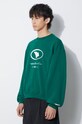 Бавовняна кофта Ader Error Etik Logo зелений BMADFWSW0103