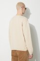 Пуловер с вълна Human Made Heart Knit Sweater HM26CS030 бежов AW23