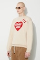 Clothing Human Made wool blend jumper Heart Knit Sweater HM26CS030 beige