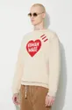 Human Made pulover din amestec de lână Heart Knit Sweater 60% Bumbac, 30% Nailon, 10% Lana