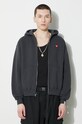 Clothing Human Made cotton sweatshirt Zip-Up Hoodie HM26CS040 gray