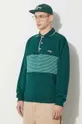 green Drôle de Monsieur cotton sweatshirt Le polo Jacquard