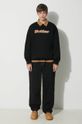 Суичър Butter Goods Felt Logo Applique Crewneck BGQ423D20904 черен AW23