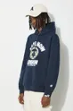 granatowy AAPE bluza Loose Fit Hoodie College