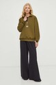 The Mercer Brand bluza bawełniana MEAP233013 zielony
