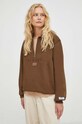 Odzież The Mercer Brand bluza bawełniana MEAP233013 brązowy