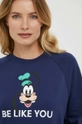 mornarsko modra Bombažen pulover United Colors of Benetton x Disney