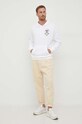 Βαμβακερή μπλούζα United Colors of Benetton DISNEY λευκό 3J68U2019.101