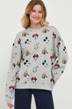 Bavlněná mikina United Colors of Benetton x Disney 3E4ZU1076.80T šedá AW23