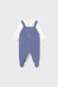 Φόρμες με φουφούλα μωρού Mayoral Newborn σκούρο μπλε
