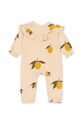 Konges Sløjd rampers bawełniany niemowlęcy KS6038 żółty AW23
