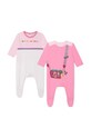 Marc Jacobs śpioszki bawełniane niemowlęce 2-pack 2-pack różowy W98175