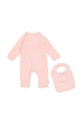 Хлопковый комбинезон для младенцев Tommy Hilfiger KN0KN01683.9BYX розовый AW23