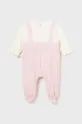 Φόρμες με φουφούλα μωρού Mayoral Newborn ροζ