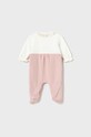 Dziewczynka Mayoral Newborn pajacyk niemowlęcy bawełniany 2-pack 2734.2A.Newborn.9BYX różowy