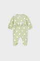 Mayoral Newborn pajacyk niemowlęcy bawełniany 2-pack 2734.2A.Newborn.9BYX zielony AW23