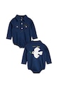 Mini Rodini body bebe Mini Rodini x Wrangler 2384010060 bleumarin AW23