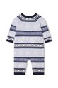 Бавовняний ромпер для немовлят Kenzo Kids K94110 блакитний AW23
