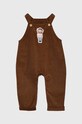 Detský bavlnený overal Jamiks hnedá CYPRIANO.Spodn.JZG196.K