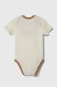 United Colors of Benetton body bawełniane niemowlęce 2-pack beżowy 3GI70B00H.W.SEASONAL