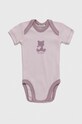 Chłopiec United Colors of Benetton body bawełniane niemowlęce 2-pack 3GI70B00H.W.SEASONAL różowy