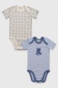 United Colors of Benetton body bawełniane niemowlęce 2-pack Produkt niemowlęcy niebieski 3GI70B00H.W.SEASONAL