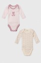 Βαμβακερά φορμάκια για μωρά United Colors of Benetton 2-pack Βρεφικό προϊόν ροζ 3GI70B00J.W.SEASONAL