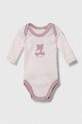 United Colors of Benetton body bawełniane niemowlęce 2-pack 3GI70B00J.W.SEASONAL różowy AW23