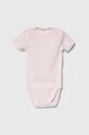 Bavlněné kojenecké body United Colors of Benetton 3-pack 3GI70B079.W.SEASONAL růžová