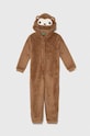 United Colors of Benetton pajacyk dziecięcy brązowy 3WK60T01L.G.SEASONAL