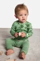 zielony Coccodrillo body bawełniane niemowlęce Dziecięcy