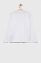 Guess longsleeve bawełniany dziecięcy L3YI06.K8HM4.9BYX biały AW23